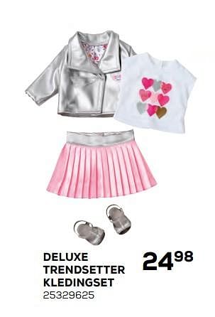 Promoties Deluxe trendsetter kledingset - Baby Born - Geldig van 17/10/2019 tot 12/12/2019 bij Supra Bazar