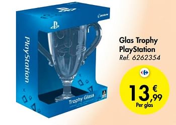 Promoties Glas trophy playstation - Trophy - Geldig van 23/10/2019 tot 06/12/2019 bij Carrefour