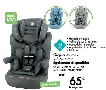 Promo Tex baby siège-auto groupe 1/2/3 chez Carrefour