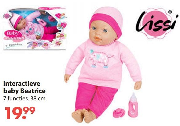 Lissi Dolls Interactieve baby beatrice En promotion chez Europoint