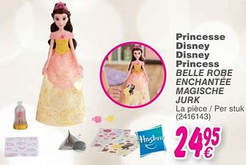 Promoties Princesse disney disney princess belle robe enchantée magische jurk - Hasbro - Geldig van 22/10/2019 tot 07/12/2019 bij Cora