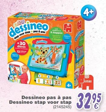 Promoties Dessineo pas à pas dessineo stap voor stap - Jumbo - Geldig van 22/10/2019 tot 07/12/2019 bij Cora