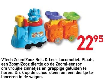 Promoties Vtech zoomizooz reis + leer locomotief - Vtech - Geldig van 28/10/2019 tot 06/12/2019 bij De Rakker