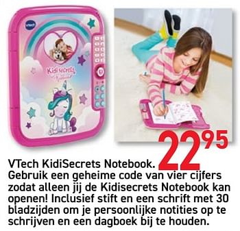 Promoties Vtech kidisecrets notebook - Vtech - Geldig van 28/10/2019 tot 06/12/2019 bij De Rakker