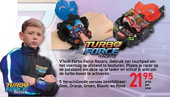 Promoties Vtech turbo force racers - Vtech - Geldig van 28/10/2019 tot 06/12/2019 bij De Rakker