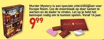 Promoties Murder mystery is een speciale uitbreidingsset voor escape room - Identity Games - Geldig van 28/10/2019 tot 06/12/2019 bij Multi-Land