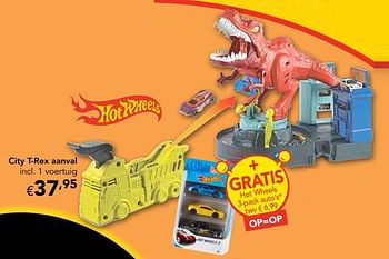 Promoties City t-rex aanval - Hot Wheels - Geldig van 28/10/2019 tot 31/12/2019 bij Happyland