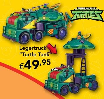 Promoties Legertruck turtle tank - Ninja Turtles - Geldig van 28/10/2019 tot 31/12/2019 bij Happyland