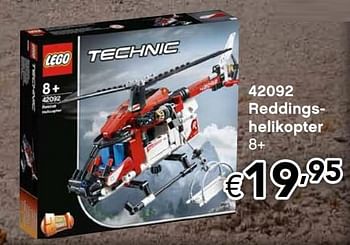 Promoties 42092 reddingshelikopter - Lego - Geldig van 28/10/2019 tot 31/12/2019 bij Happyland