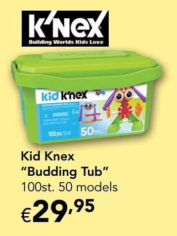 Promoties Kid knex budding tub - K'Nex - Geldig van 28/10/2019 tot 31/12/2019 bij Happyland