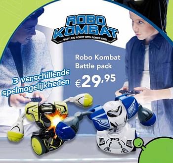 Promoties Robo kombat battle pack - Silverlit - Geldig van 28/10/2019 tot 31/12/2019 bij Happyland