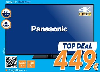 Promoties Panasonic led tv tx-55ex500e - Panasonic - Geldig van 30/10/2019 tot 20/11/2019 bij Krefel