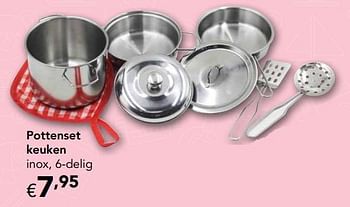 Promoties Pottenset keuken - Huismerk - Happyland - Geldig van 28/10/2019 tot 31/12/2019 bij Happyland
