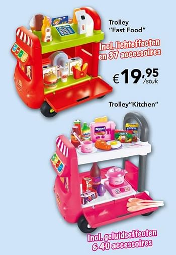 Promoties Trolley fast food - Huismerk - Happyland - Geldig van 28/10/2019 tot 31/12/2019 bij Happyland