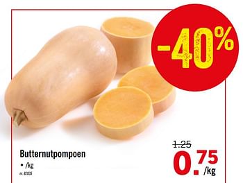 Promoties Butternutpompoen - Huismerk - Lidl - Geldig van 04/11/2019 tot 09/11/2019 bij Lidl