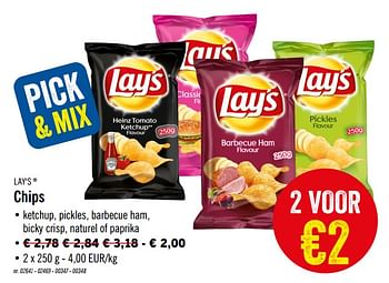 Promoties Chips - Lay's - Geldig van 04/11/2019 tot 09/11/2019 bij Lidl