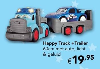 Promoties Happy truck +trailer - Huismerk - Happyland - Geldig van 28/10/2019 tot 31/12/2019 bij Happyland