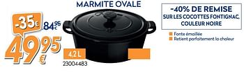 Promotions Fontignac marmite ovale 4,2l - Fontignac - Valide de 30/10/2019 à 20/11/2019 chez Krefel