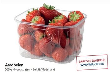 Promoties Aardbeien - Huismerk - Makro - Geldig van 06/11/2019 tot 19/11/2019 bij Makro