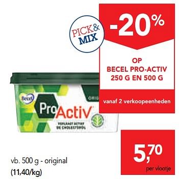 Promotions Becel pro-activ original - Becel - Valide de 06/11/2019 à 19/11/2019 chez Makro