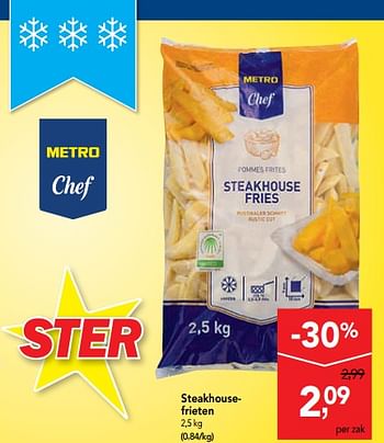Promoties Steakhousefrieten - Huismerk - Makro - Geldig van 06/11/2019 tot 19/11/2019 bij Makro