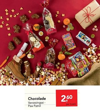 Promotions Chocolade - Produit maison - Makro - Valide de 06/11/2019 à 19/11/2019 chez Makro