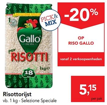 Promoties Risottorijst selezione speciale - Gallo - Geldig van 06/11/2019 tot 19/11/2019 bij Makro