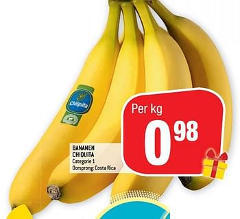 Promotions Bananen chiquita - Chiquita - Valide de 30/10/2019 à 12/11/2019 chez Smatch