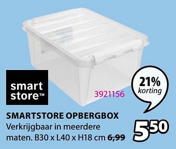 Promoties Smartstore opbergbox - SmartStore - Geldig van 28/10/2019 tot 10/11/2019 bij Jysk