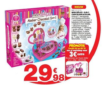 Promoties Mini délice - 5-in-1 chocolade-atelier - Lansay - Geldig van 01/10/2019 tot 08/12/2019 bij Maxi Toys