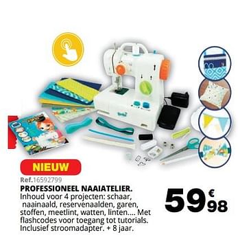 Promoties Professioneel naaiatelier - Huismerk - Maxi Toys - Geldig van 01/10/2019 tot 08/12/2019 bij Maxi Toys