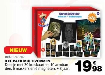 Promoties Xxl pack multivormen - Tapioca - Geldig van 01/10/2019 tot 08/12/2019 bij Maxi Toys