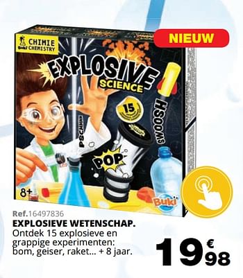 Promoties Explosieve wetenschap - Buki France - Geldig van 01/10/2019 tot 08/12/2019 bij Maxi Toys