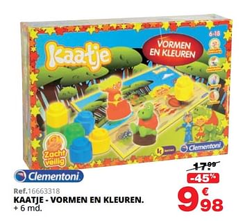 Promoties Kaatje - vormen en kleuren - Clementoni - Geldig van 01/10/2019 tot 08/12/2019 bij Maxi Toys