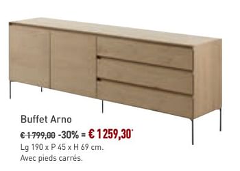 Promoties Buffet arno - Bristol - Geldig van 30/10/2019 tot 23/11/2019 bij Overstock