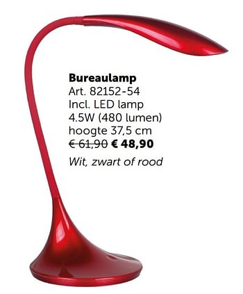 Promotions Bureaulamp - Produit maison - Zelfbouwmarkt - Valide de 05/11/2019 à 02/12/2019 chez Zelfbouwmarkt