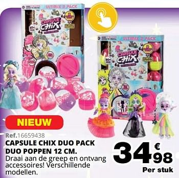 Promoties Capsule chix duo pack duo poppen - Hairdorables - Geldig van 01/10/2019 tot 08/12/2019 bij Maxi Toys