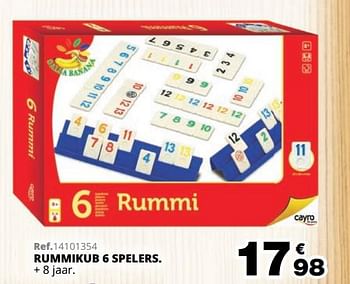 Promoties Rummikub 6 spelers - Salsa Banana - Geldig van 01/10/2019 tot 08/12/2019 bij Maxi Toys