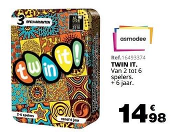 Promoties Twin it - Asmodee - Geldig van 01/10/2019 tot 08/12/2019 bij Maxi Toys