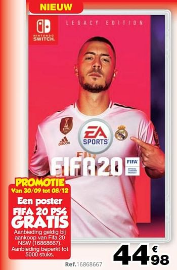 Promoties Fifa 20 - Electronic Arts - Geldig van 01/10/2019 tot 08/12/2019 bij Maxi Toys