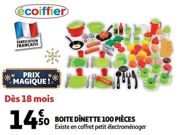 Dinette boîte 100 pièces ECOIFFIER : la boîte à Prix Carrefour