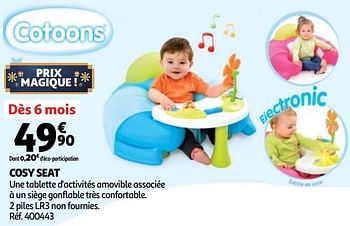 Promotion Auchan Ronq Cosy Seat Cotoons Bebe Grossesse Valide Jusqua 4 Promobutler