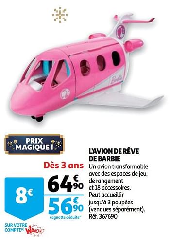 Promo L'Avion De Rève De Barbie chez E.Leclerc