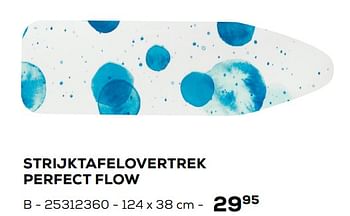 Promotions Strijktafelovertrek perfect flow 124 x 38 cm - Brabantia - Valide de 05/11/2019 à 10/12/2019 chez Supra Bazar