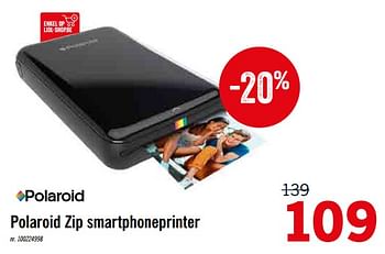 Promoties Polaroid zip smartphoneprinter - Polaroid - Geldig van 12/11/2019 tot 16/11/2019 bij Lidl