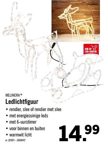 Promoties Ledlichtfiguur - Melinera - Geldig van 12/11/2019 tot 16/11/2019 bij Lidl