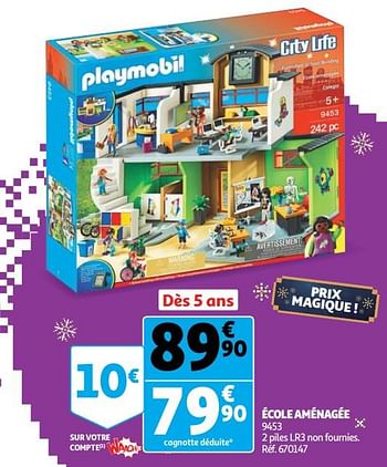 Playmobil École aménagée - En promotion chez Auchan Ronq