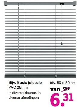 Promotions Basic jaloezie pvc - Produit maison - Leen Bakker - Valide de 04/11/2019 à 17/11/2019 chez Leen Bakker
