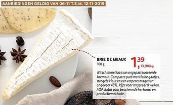 Promoties Brie de meaux - Huismerk - Alvo - Geldig van 06/11/2019 tot 12/11/2019 bij Alvo