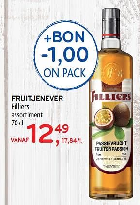 Promoties Fruitjenever filliers - Filliers - Geldig van 06/11/2019 tot 19/11/2019 bij Alvo